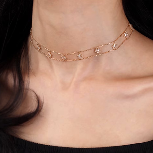 受注制作　ネックレス K18WG 2ct モアサナイト 高品質 18k ❣️モアサナイト0.3ct ネックレス