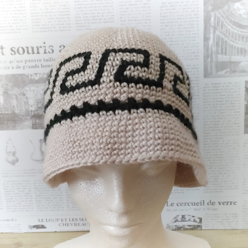 専用　クロシェハット　クラッシャーハット　ビーニ クロシェハット クラッシャーハット ビーニー ハンドメイド