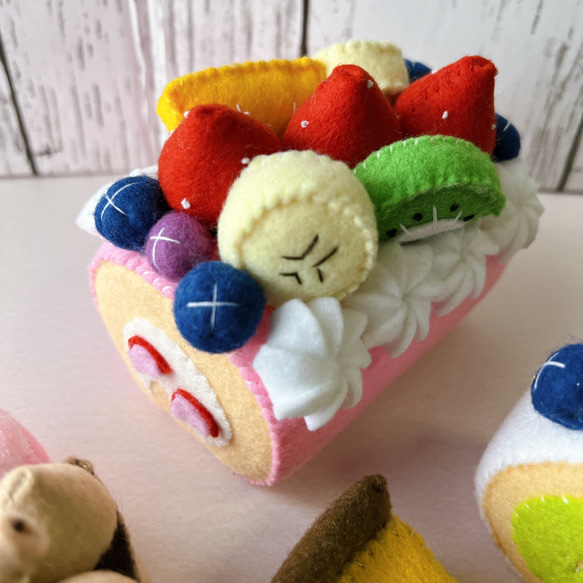 フェルトケーキセット☆いろんなケーキ詰め合わせセット 8枚目の画像