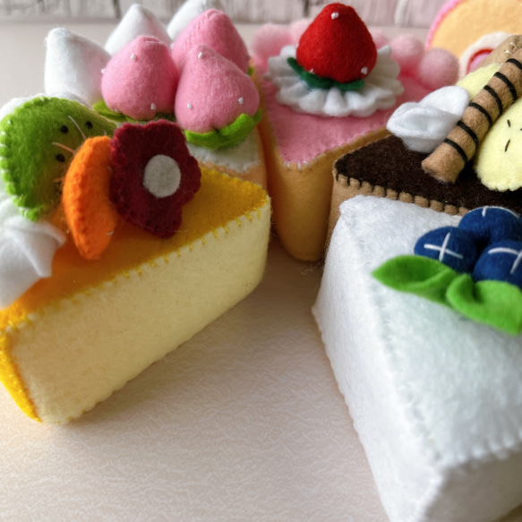 フェルトケーキセット☆いろんなケーキ詰め合わせセット 3枚目の画像