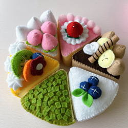 フェルトケーキセット☆いろんなケーキ詰め合わせセット 4枚目の画像