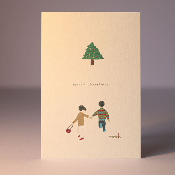 「メリークリスマス」ポストカード２枚セット 1枚目の画像