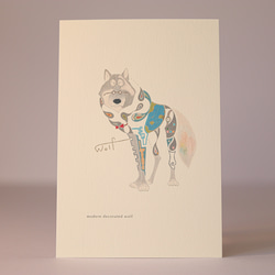 「オオカミ」ポストカード２枚セット 1枚目の画像