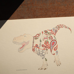「ティラノサウルス」ポストカード２枚セット 3枚目の画像