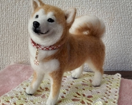 羊毛フェルト 犬 柴犬｜羊毛フェルト
