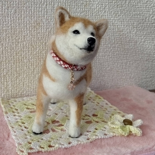羊毛フェルト 柴犬さん 羊毛フェルト はなちよ 通販 17009400