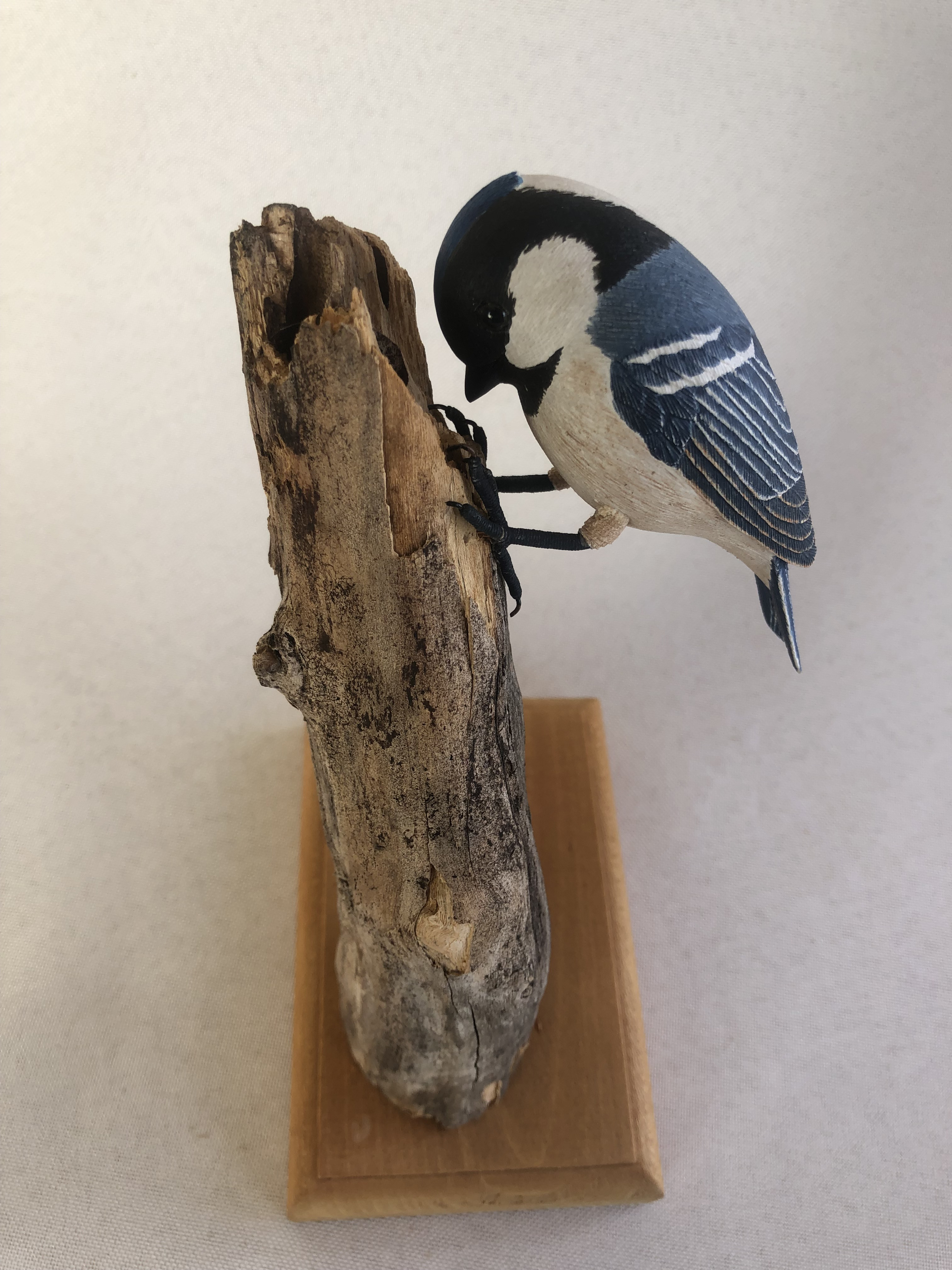 ヒガラ（バードカービング）