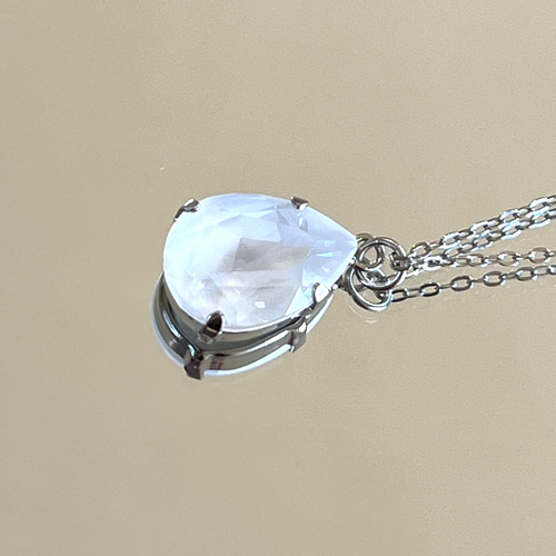 水晶 クリスタル ネックレス シルバー 29.3g レディース