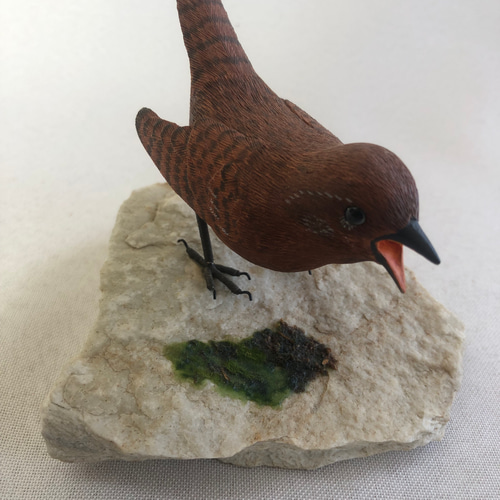 小さなバードカービング ミソサザイ 野鳥 木彫り Amazon.co.jp: 小さな