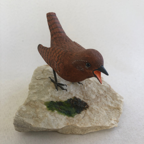 ミソサザイ その2 バードカービング(Bird Carving) 野鳥彫刻 ミソサザイ その2 バードカービング(Bird Carving) 野鳥彫刻