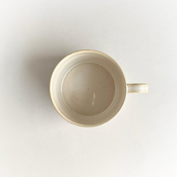 【再販予定】シンプルなマグカップ(ホワイト・横長)　コーヒーカップ / ティーカップ / 陶器 8枚目の画像