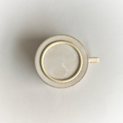 【再販予定】シンプルなマグカップ(ホワイト・横長)　コーヒーカップ / ティーカップ / 陶器 9枚目の画像