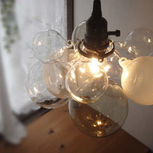 バブルランプ モノトーン 灯具ブラックPP シーリングライト