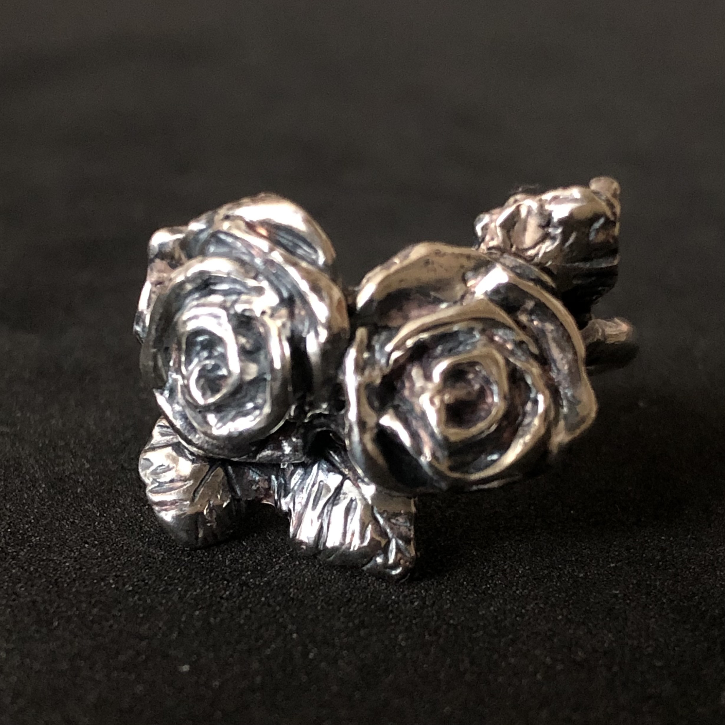 Rose/薔薇のリング/花のリング/シルバーリング