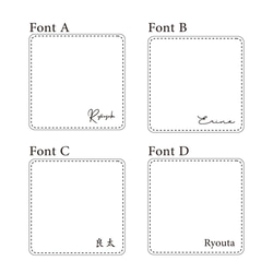 《新商品》名入れ【メタルプレート入り スクエアレザーコースター 4カラー】名入れ 送料無料 おしゃれ 革小物 プチギフト 9枚目の画像
