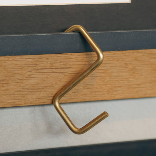 送料無料／[S Hook(Brass)]店舗什器 S字 真鍮フック 壁掛けフック 玄関