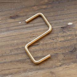 ＼送料無料／[S Hook(Brass)]店舗什器 S字 真鍮フック 壁掛けフック 玄関 洗面所 小物 ‐36_b‐ 6枚目の画像