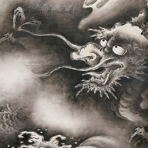 鍾馗陸判官#水墨 アートポスター オリジナルイラスト作品 海外輸入 インボイス 鍾馗陸判官#水墨 アートポスター