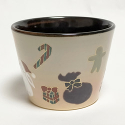 そばちょこ形フリーカップ　～うさぎのクリスマス～ 3枚目の画像