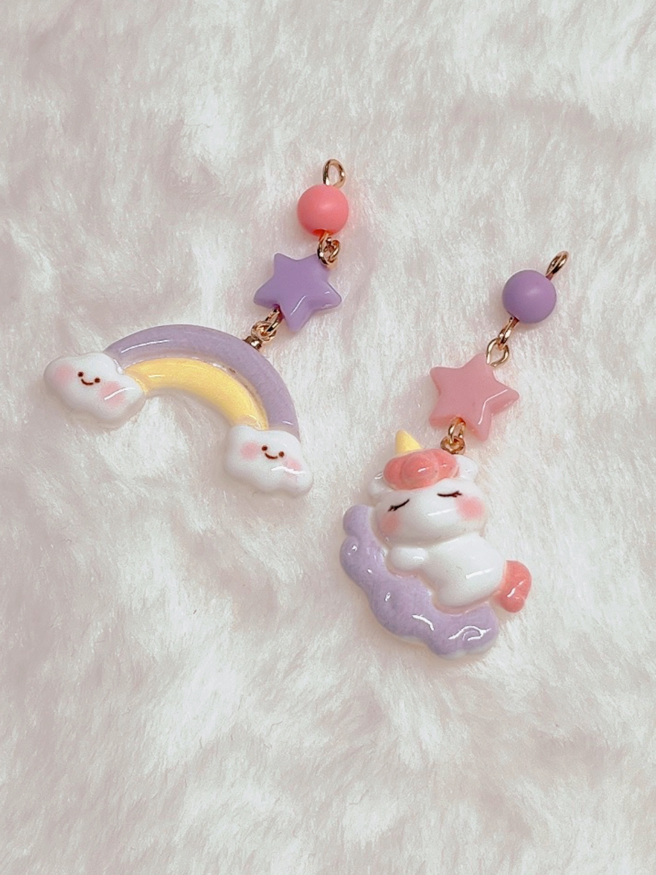 幻獣イヤリング　ユニコーン　ハンドメイド 幻獣イヤリング ユニコーン ハンドメイド