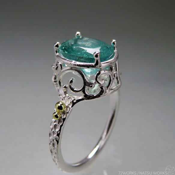 エメラルド リング / Emerald and 18k Ring 11枚目の画像