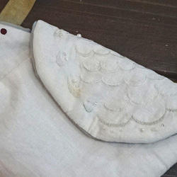 手縫い セキセイインコのミニポシェット(アルビノ) 7枚目の画像