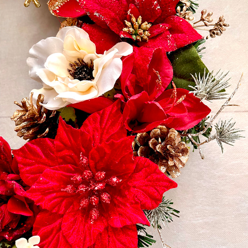 No.xmas-14473/特大クリスマスリース23-(11) 56cm/アーティ