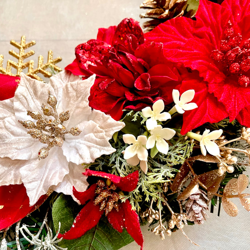造花♪クリスマスリース♪ No.xmas-14473/特大クリスマスリース23-(11) 56cm/アーティ