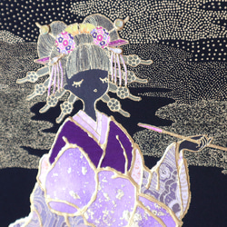 〈如蓮華在水　睡蓮　金彩〉　着物　アートパネル　〈Nyorengezaisui　SUIREN　Kinsai〉 6枚目の画像