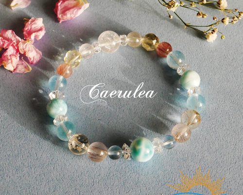 ラリマーの癒し☆プレミアムなブレスレット～スーパーセブン