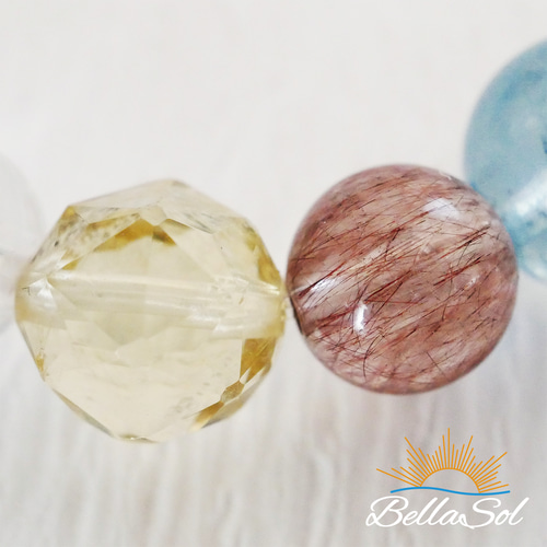 ラリマーの癒し☆プレミアムなブレスレット～スーパーセブン