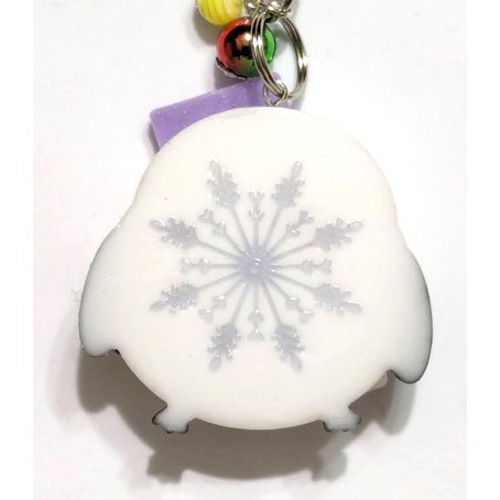 シャカシャカシェイカーキーホルダー レジン クリスマス クマ