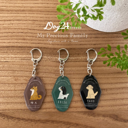 吹き出しがかわいい選べる愛犬キーホルダー「お名前入れられます」 18枚目の画像