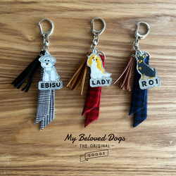 吹き出しがかわいい選べる愛犬キーホルダー「お名前入れられます」 16枚目の画像