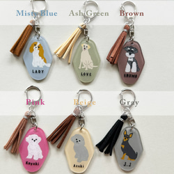 吹き出しがかわいい選べる愛犬キーホルダー「お名前入れられます」 19枚目の画像