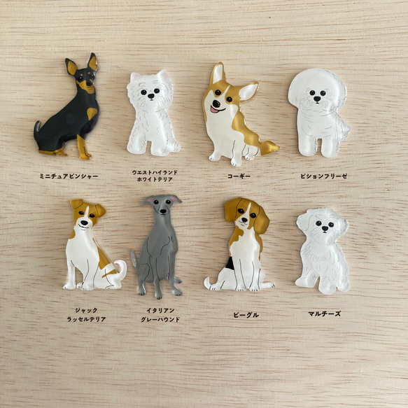 吹き出しがかわいい選べる愛犬キーホルダー「お名前入れられます」 7枚目の画像