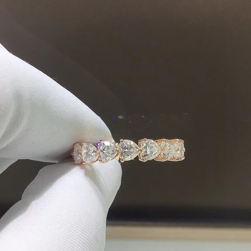 newデザイン】モアサナイト リング K18PG 指輪・リング Worldstone  