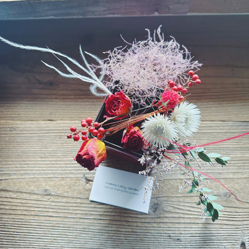 76 ヘッドドレス 赤い実の髪飾り レッド&ホワイト ヘッドドレス