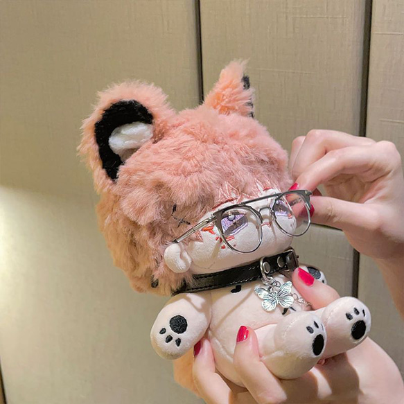 無属性 ぬいぐるみ 20cm 着せ替えぬいぐるみ 獣耳付け男の子 桃霧 着せ替え人形 綿人形 コットンドール キャラクタ 4枚目の画像