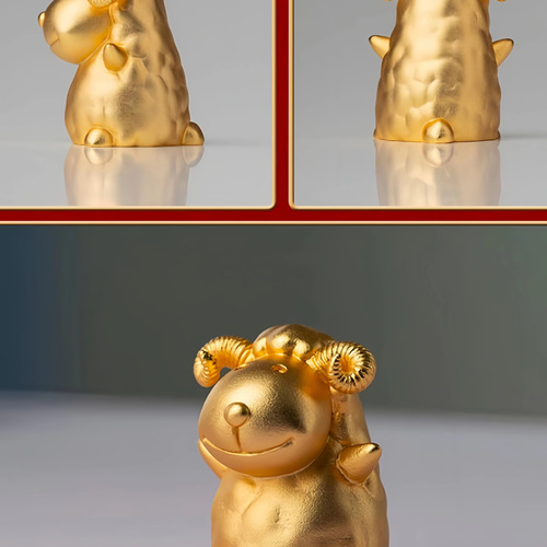 十二支・干支飾り 十二支置物 未ヒツジ k24金メッキ 十二支飾り 十二支セット 干支