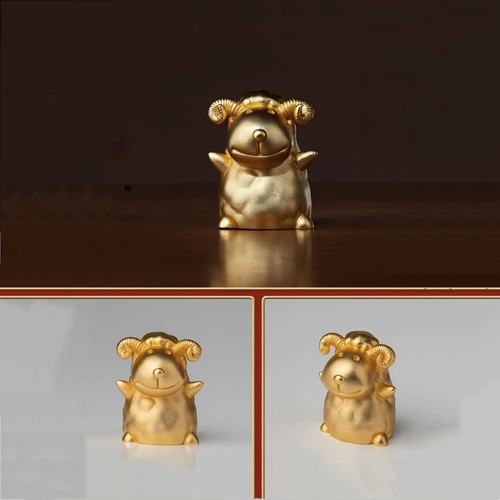 十二支置物 未ヒツジ k24金メッキ 十二支飾り 十二支セット 干支