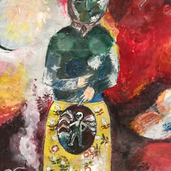 シャガールタッチI and the Village(1911)マルクシャガール 絵画