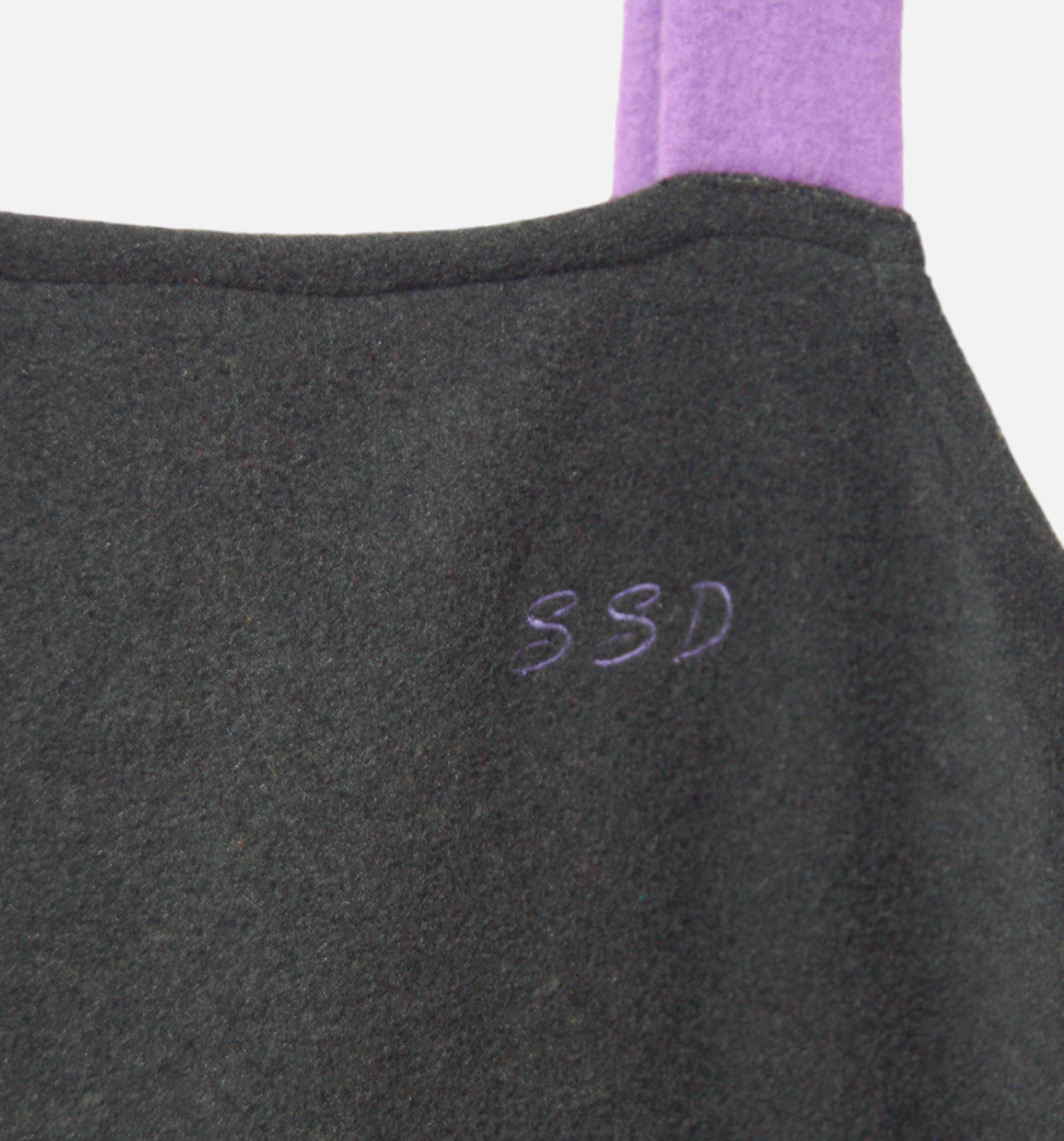 SSD フリース　ロングワンピース:ブラック