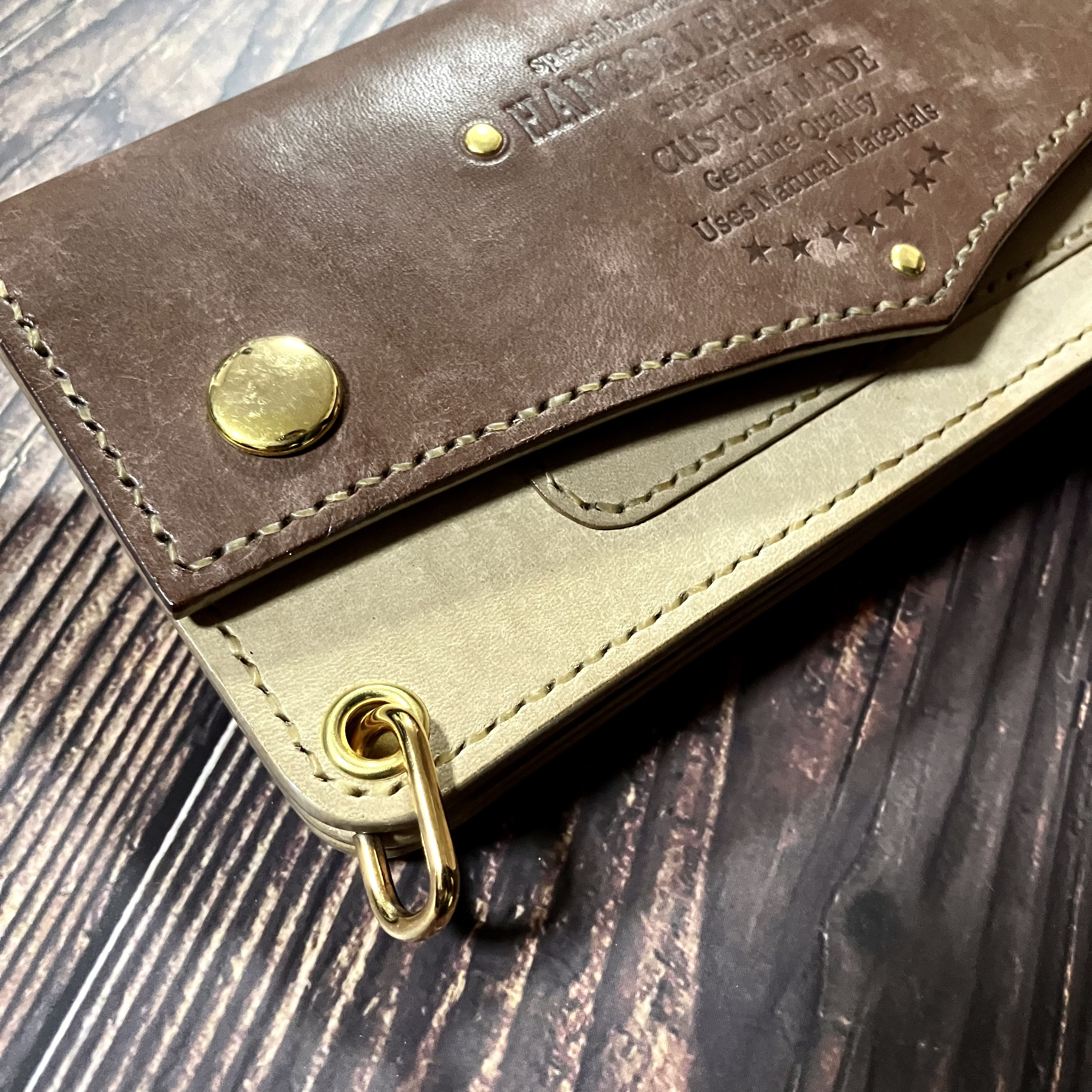 トラッカーウォレット ウエスタンルック TRUCKER WALLET(イタリアンレザー / マヤ ) バイカーズ