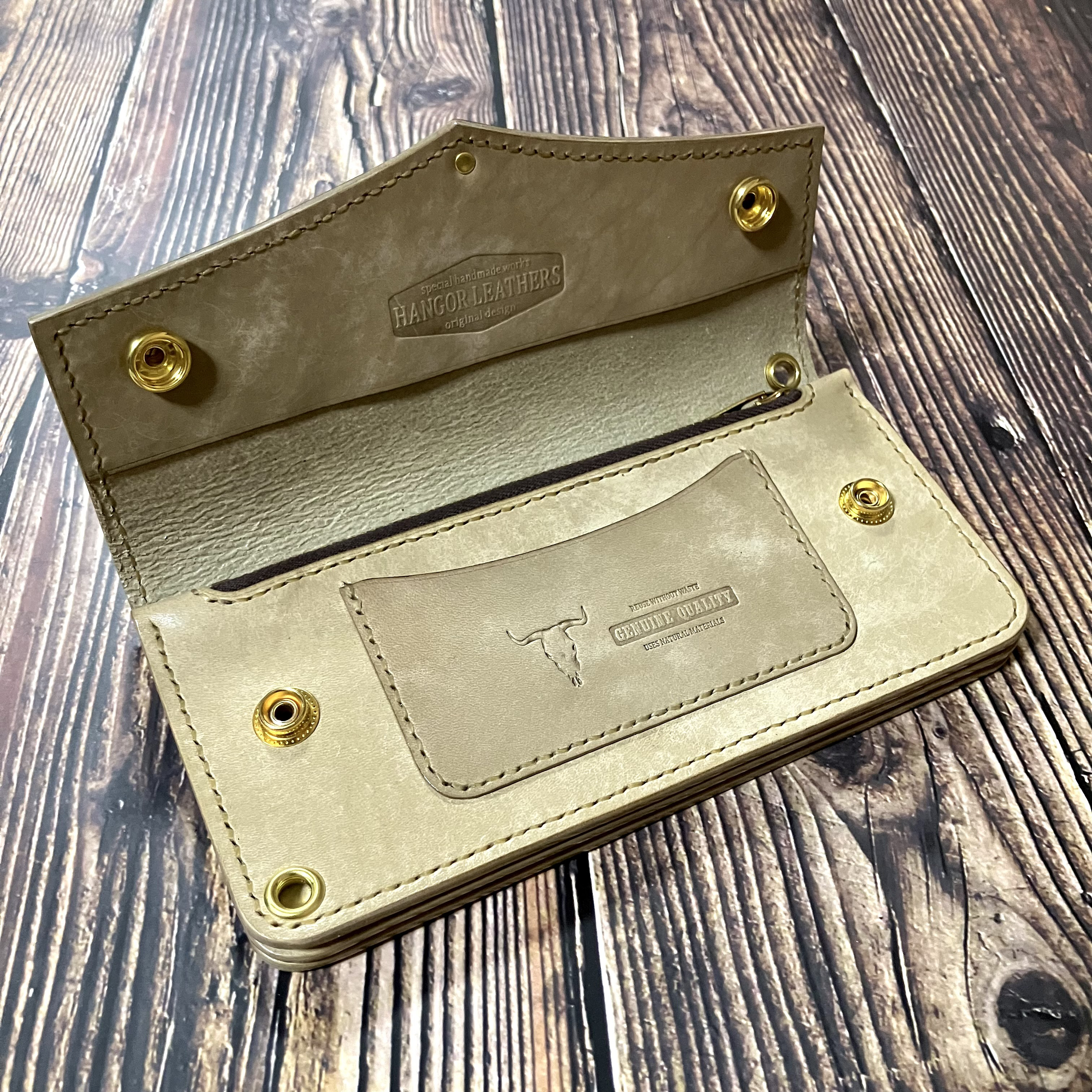 トラッカーウォレット ウエスタンルック TRUCKER WALLET(イタリアンレザー / マヤ ) バイカーズ