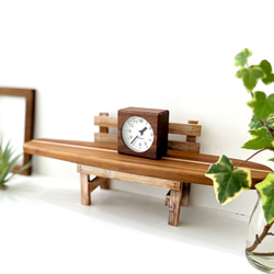 KATOMOKU alarm clock 7 ウォールナット km-100WA 3枚目の画像