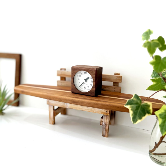 KATOMOKU alarm clock 7 ウォールナット km-100WA 3枚目の画像