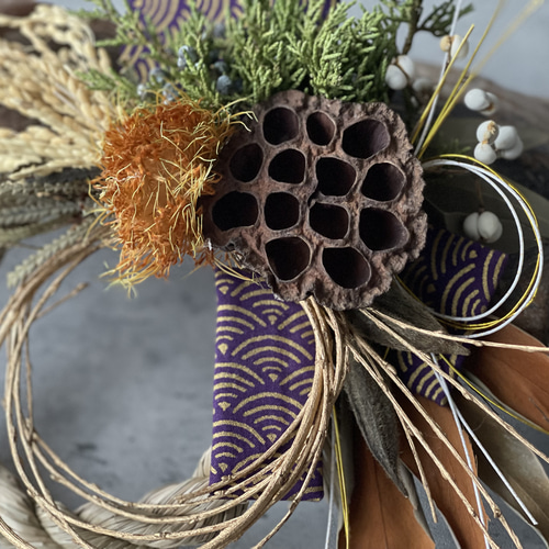 正月飾り 一点限り❗️自然の花材でダイナミックに しめ縄・しめ飾り