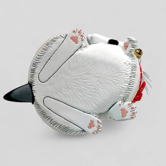 鼠よけの猫　立体置物【限定10点】 鼠よけの猫 木札