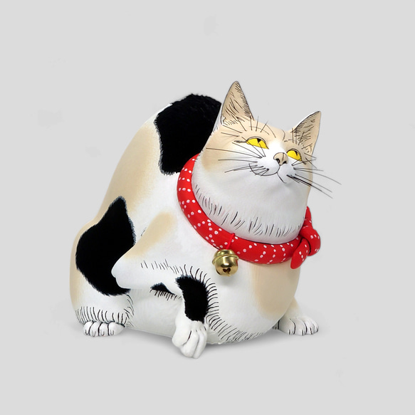 鼠よけの猫　立体置物【限定10点】 鼠よけの猫 木札